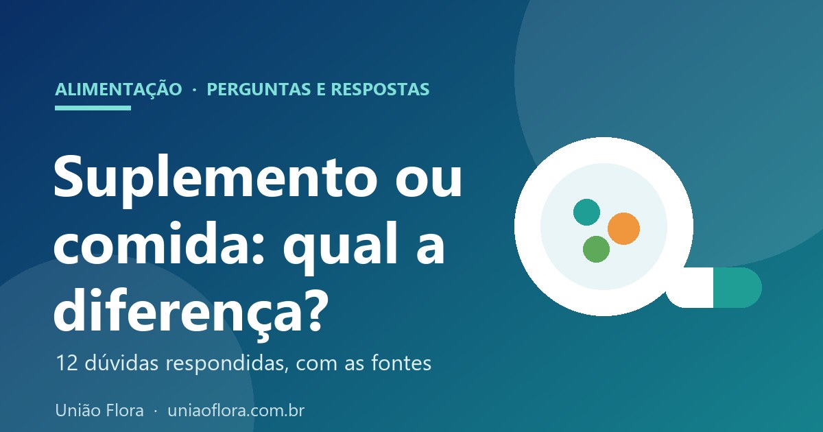 Suplementação e alimentação: qual a diferença e quando suplementar (12 dúvidas respondidas)