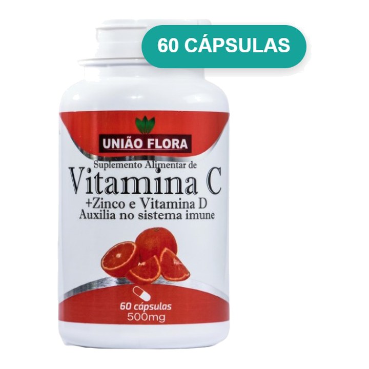 Vitamina C + D + Zinco União Flora
